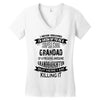Super Cool Grandad Of A Freaking Awesome Granddaughter Women's V-Neck T-Shirt