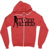 no fat chicks Zipper Hoodie