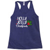 holly jolly christmas Racerback Tank