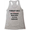 February girls Racerback Tank