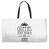 queens are born in june (2) Weekender Totes