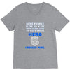 police officers dad V-Neck Tee