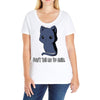 don't tell me to smile Ladies Curvy T-Shirt