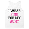 i wear pink for my aunt breast cancer Tank Top
