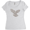 dove typography Women's Triblend Scoop T-shirt