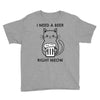 RIGHT MEOW BEER CAT Youth Tee