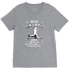 ich laufe V-Neck Tee