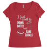 i just want to drink coffee &amp; bake things Women's Triblend Scoop T-shirt