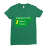 gps logo free exit 63 beach haven Ladies Fitted T-Shirt