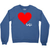 Besties Heart Family Matching Crewneck Sweatshirt