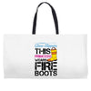 Forget Glass Slippers This Princess Wears Fire Boots Weekender Totes