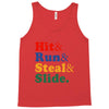 Hit Run Steal  Slide Tank Top