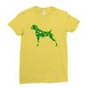 boxer leaf Ladies Fitted T-Shirt