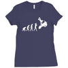 moto cross free style evolution cool Ladies Fitted T-Shirt