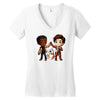 high five! Women's V-Neck T-Shirt