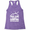 Camper Couple Girl White Racerback Tank
