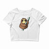 slow sloth Crop Top