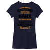 Super Cool Nana Of A Freaking Awesome Granddaughter Women's V-Neck T-Shirt