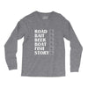 road bait beer boat fish story Long Sleeve Shirts