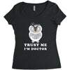 Trust Me i'm Doctor Women's Triblend Scoop T-shirt