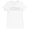 vodka connecting people Ladies Fitted T-Shirt