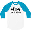 4x4 big skull head  off road 3/4 Sleeve Shirt