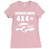 redneck math 4x4 truck Ladies Fitted T-Shirt