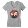 messi top Women's V-Neck T-Shirt
