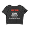June Girl Hated By Many Crop Top