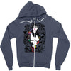 girl snake skull Zipper Hoodie