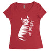 cat stripes Women's Triblend Scoop T-shirt