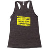 danger danger friend zone funny slogan Racerback Tank