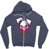 vampire bunny dark Zipper Hoodie