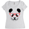 cool panda Women's Triblend Scoop T-shirt