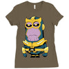 thanos minion Ladies Fitted T-Shirt