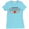 I Support Kaepernick Ladies Fitted T-Shirt
