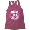 strong than cancer Racerback Tank