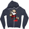 nightmare freddy krueger robert englund horror Zipper Hoodie