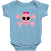fummy pink skull long sleeve Baby Bodysuit