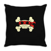 ninja pirate jolly roger Throw Pillow