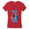 dad of the birthday girl Women's V-Neck T-Shirt