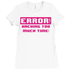 hacking error Ladies Fitted T-Shirt