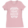 Super Cool Mommy Of A Freaking Awesome Daughter Ladies Fitted T-Shirt