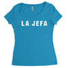 la jefa Women's Triblend Scoop T-shirt