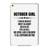 Super October Girl iPad Mini 4
