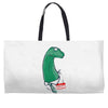 my name is apatosaurus Weekender Totes