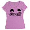 geeks vs nerds Women's Triblend Scoop T-shirt