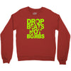 dub step drop beats not bombs black light skrillex ink hiphop dance Crewneck Sweatshirt