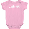 evolution of a drummer Baby Onesie