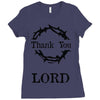 thank you lord Ladies Fitted T-Shirt